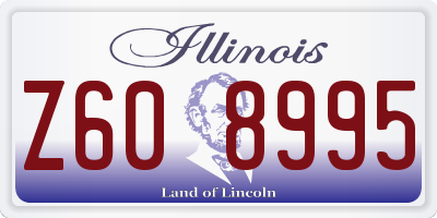IL license plate Z608995