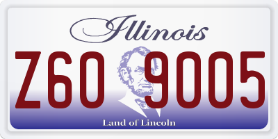IL license plate Z609005