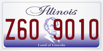 IL license plate Z609010