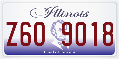 IL license plate Z609018