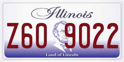 IL license plate Z609022