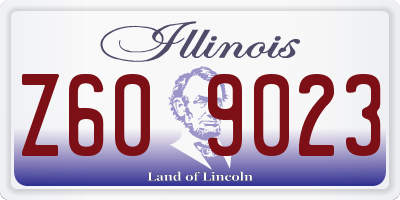 IL license plate Z609023