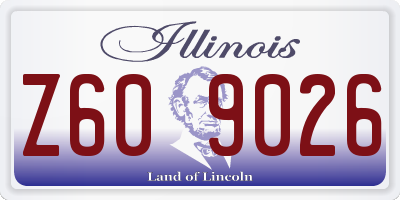 IL license plate Z609026