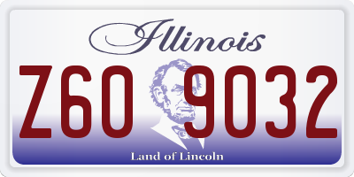IL license plate Z609032