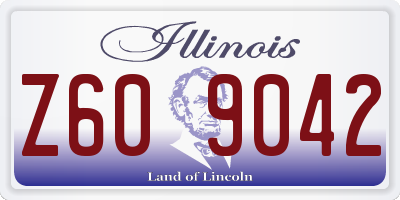 IL license plate Z609042