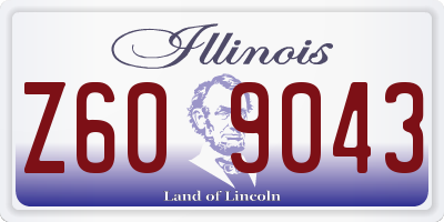 IL license plate Z609043