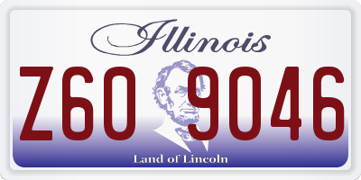 IL license plate Z609046
