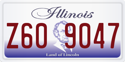 IL license plate Z609047