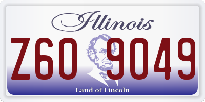 IL license plate Z609049