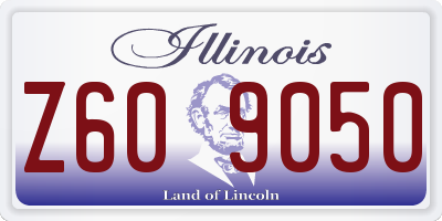 IL license plate Z609050