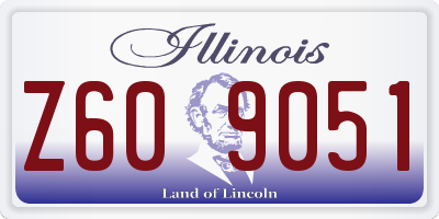 IL license plate Z609051