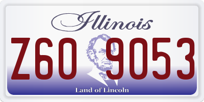 IL license plate Z609053