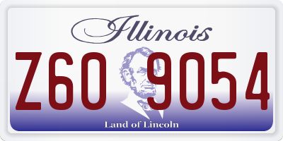IL license plate Z609054