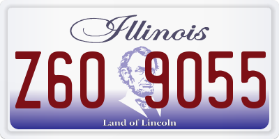 IL license plate Z609055