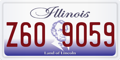 IL license plate Z609059