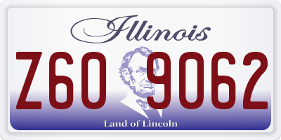 IL license plate Z609062