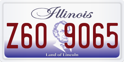 IL license plate Z609065
