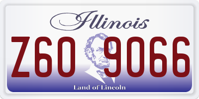 IL license plate Z609066