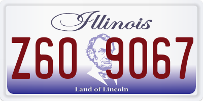 IL license plate Z609067