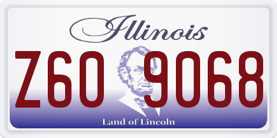 IL license plate Z609068