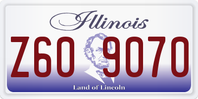IL license plate Z609070