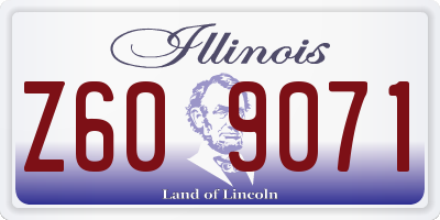IL license plate Z609071