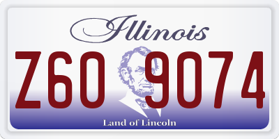 IL license plate Z609074