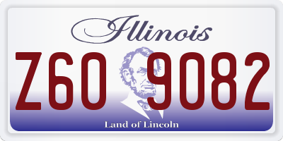 IL license plate Z609082
