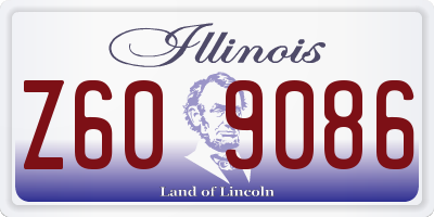 IL license plate Z609086