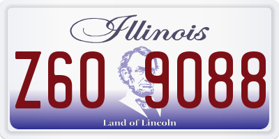 IL license plate Z609088