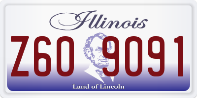 IL license plate Z609091