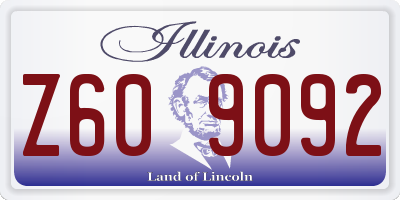 IL license plate Z609092