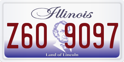 IL license plate Z609097