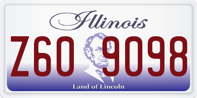 IL license plate Z609098