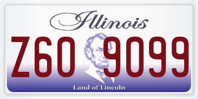 IL license plate Z609099