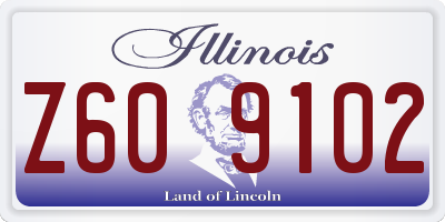 IL license plate Z609102