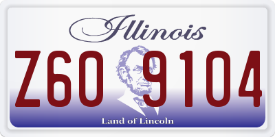 IL license plate Z609104