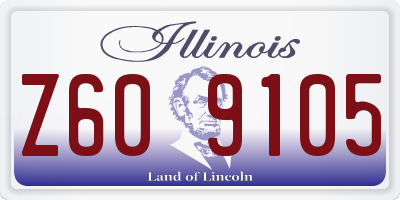 IL license plate Z609105