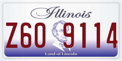 IL license plate Z609114