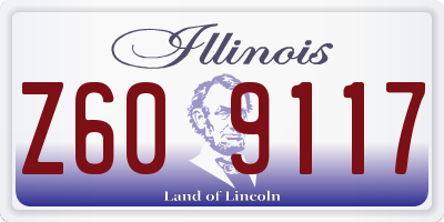 IL license plate Z609117
