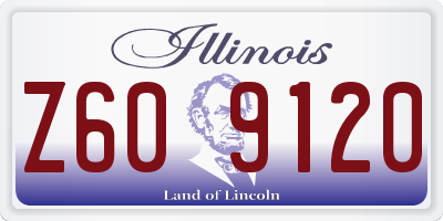 IL license plate Z609120