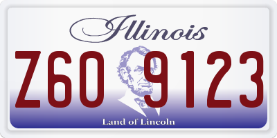 IL license plate Z609123