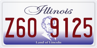 IL license plate Z609125