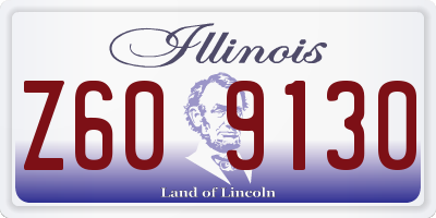 IL license plate Z609130