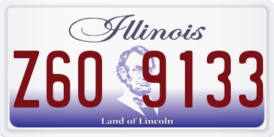 IL license plate Z609133
