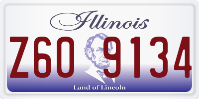IL license plate Z609134