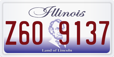 IL license plate Z609137