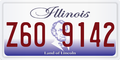 IL license plate Z609142