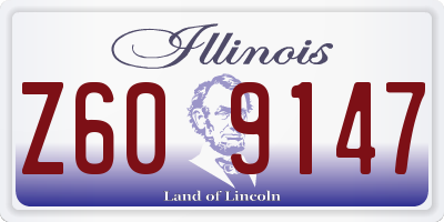 IL license plate Z609147
