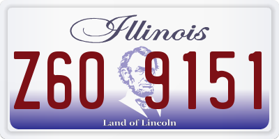 IL license plate Z609151